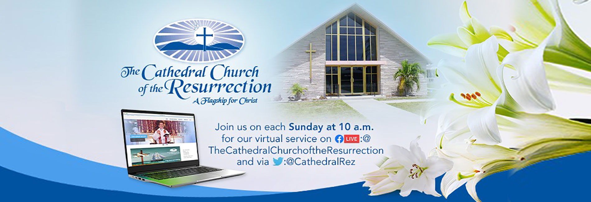 Join us each Sunday at 10 a.m. for our virtual service
